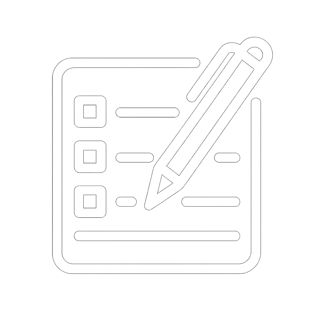 20250624_1154_Pen and List Icon_simple_compose_01jygnqsb2ezm9e8v0m1h24wj3